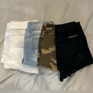 4 Denim Shorts Bundle Sale